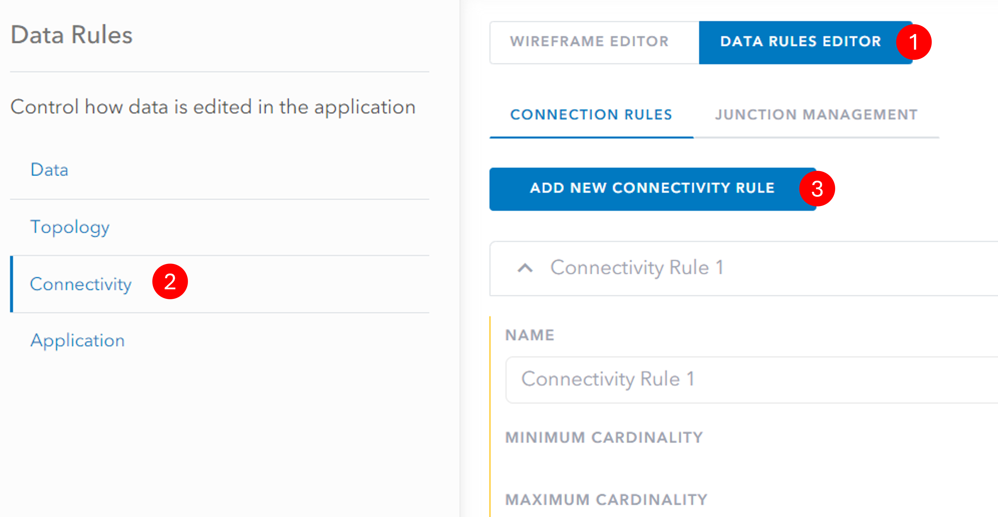 Create a connectivity rule