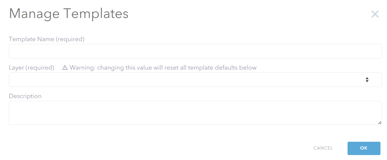Add templates or section